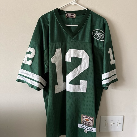 NFL Green Jets Jersey with White Accents